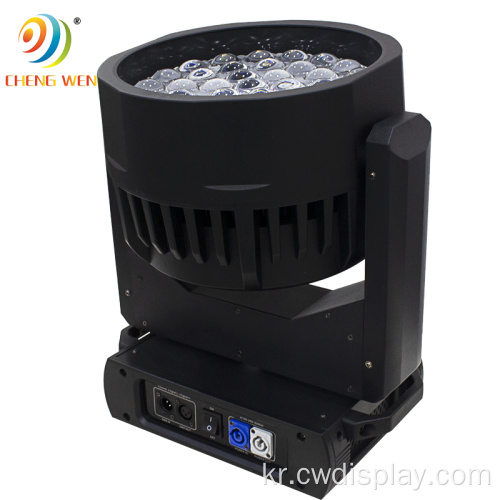 37pcs 15W LED 이동 헤드 라이트가 줌으로